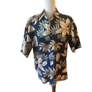 Pierre Cardin Medium Floral Hawaiian Shirt